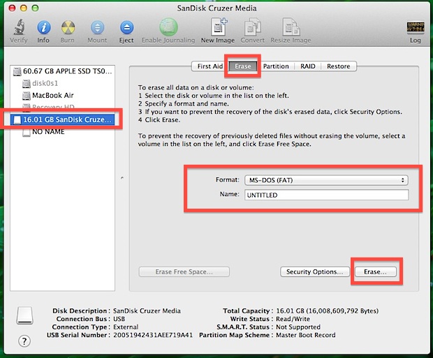use windows to format drive for mac